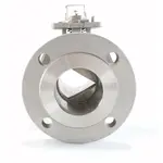 ANSI 300 Flanged V port Stainless Steel Ball Valve