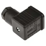 Rectangle Black DIN Plug 0-250v AC/DC