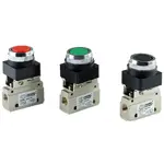 3 Way 2 position Flush Button Spring Return Valve