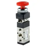 1/4" BSP 5/2 Way Palm Button Latching